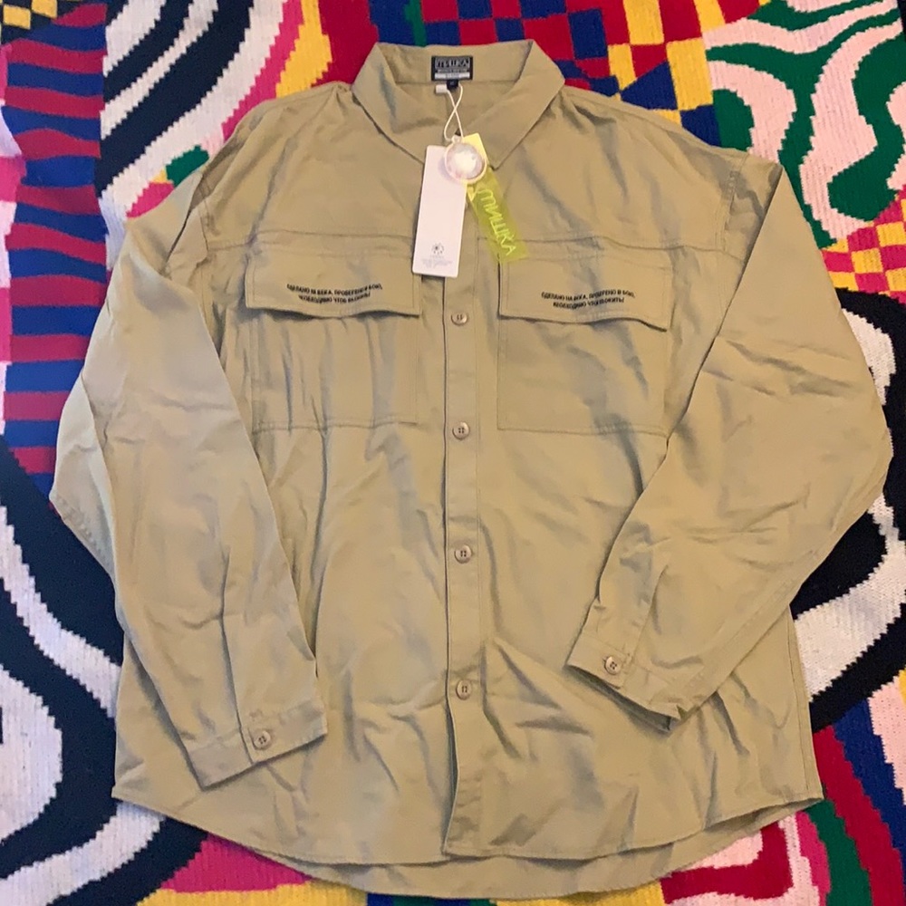Mishka long sleeve button down size XL